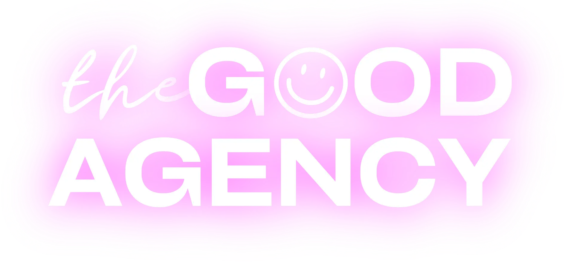 Logo Neon rosa The Good Agency